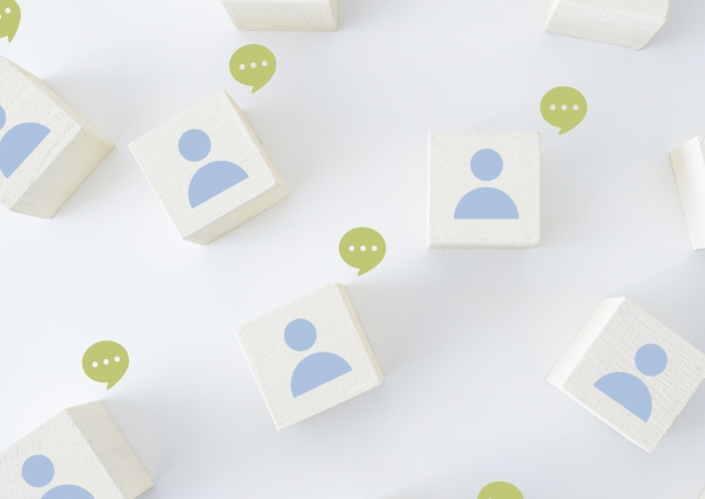 人物アイコンが描かれたブロック