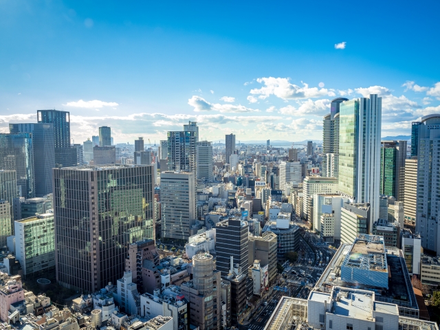 梅田のオフィス街